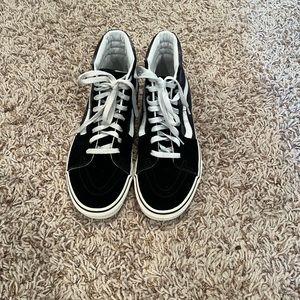 Vans. Women size 8.5. Black and acid wash. Worn twice. Great condition.